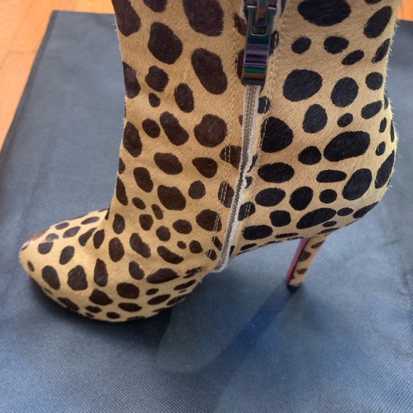 Christian Louboutin Animal Print Ankle Boots - Picture 7 of 12
